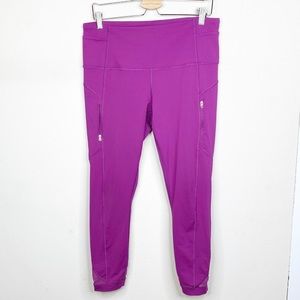 Lululemon Crop Leggings Size 12 Purple